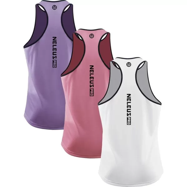 NELEUS Men's 3 Pack Running Tank Top Dry Fit Y-Back Athletic Workout Tank Tops