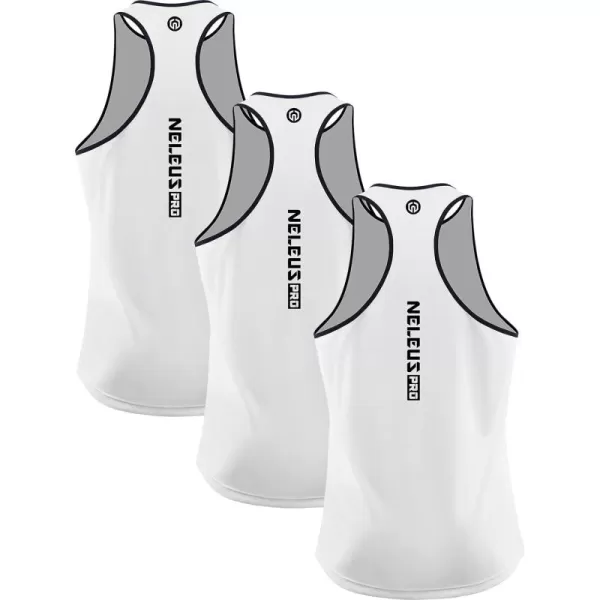 NELEUS Men's 3 Pack Running Tank Top Dry Fit Y-Back Athletic Workout Tank Tops