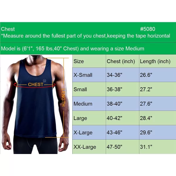 NELEUS Men's 3 Pack Workout Running Tank Top Sleeveless Gym Athletic Shirts