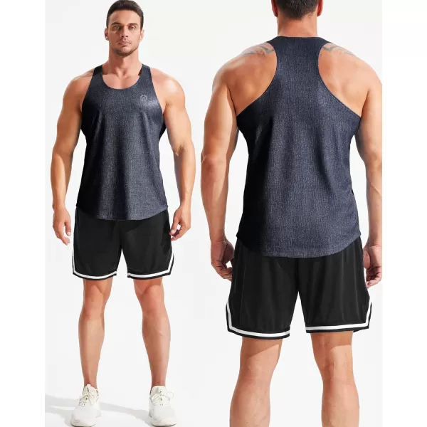 NELEUS Men's 3 Pack Workout Running Tank Top Sleeveless Gym Athletic Shirts