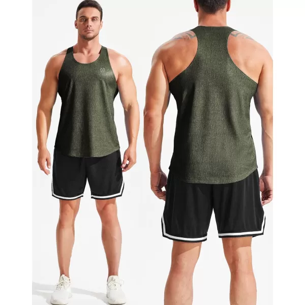 NELEUS Men's 3 Pack Workout Running Tank Top Sleeveless Gym Athletic Shirts