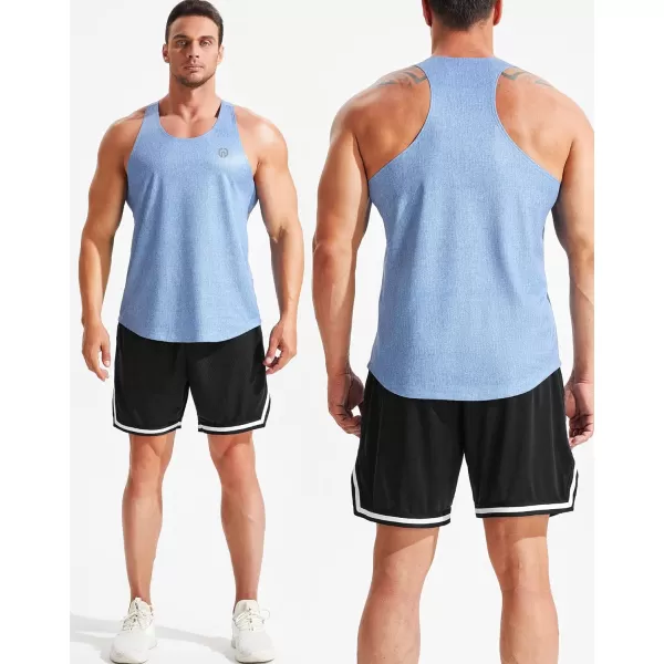 NELEUS Men's 3 Pack Workout Running Tank Top Sleeveless Gym Athletic Shirts