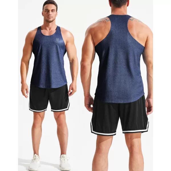 NELEUS Men's 3 Pack Workout Running Tank Top Sleeveless Gym Athletic Shirts