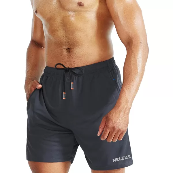 NELEUS Men's 7 inch Lightweight Workout Running Shorts with Pockets