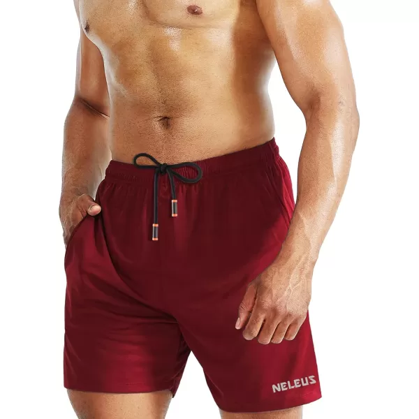 NELEUS Men's 7 inch Lightweight Workout Running Shorts with Pockets