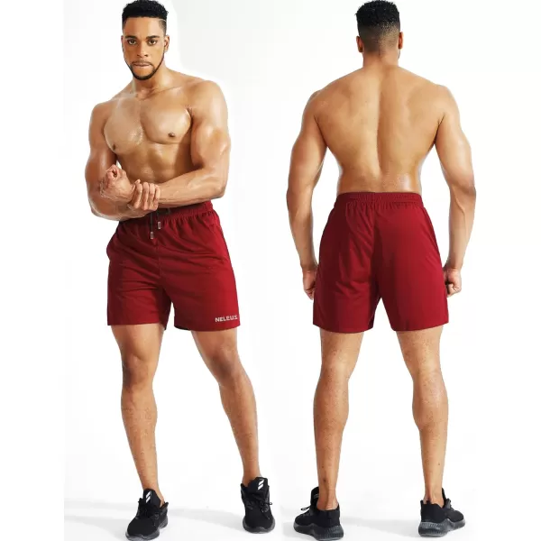 NELEUS Men's 7 inch Lightweight Workout Running Shorts with Pockets