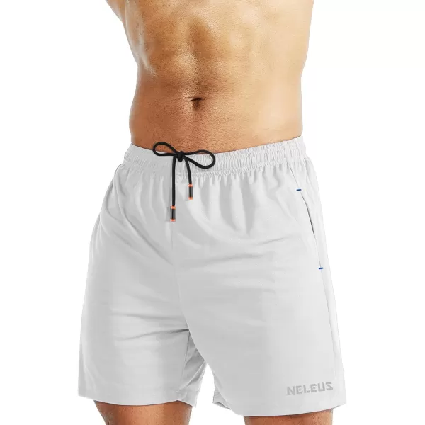 NELEUS Men's 7 inch Lightweight Workout Running Shorts with Pockets