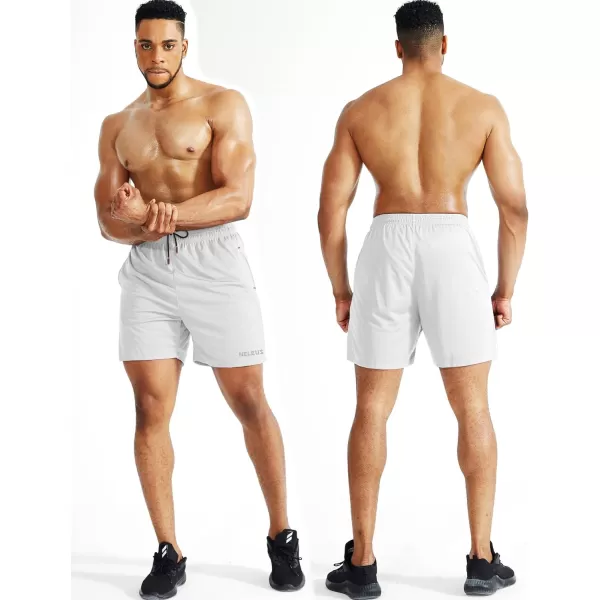 NELEUS Men's 7 inch Lightweight Workout Running Shorts with Pockets