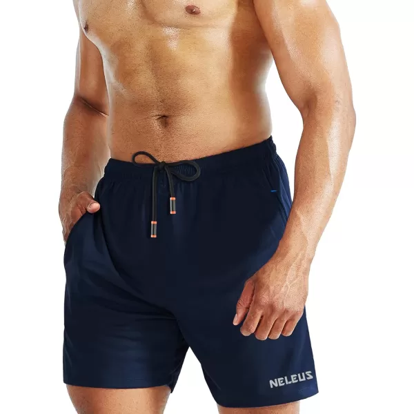 NELEUS Men's 7 inch Lightweight Workout Running Shorts with Pockets