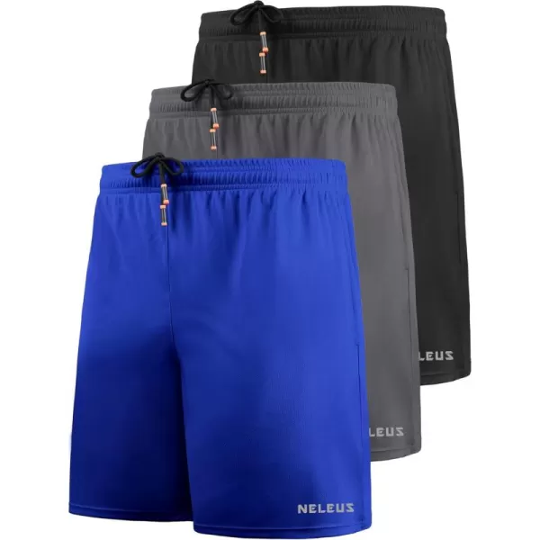 NELEUS Men's 7 inch Lightweight Workout Running Shorts with Pockets
