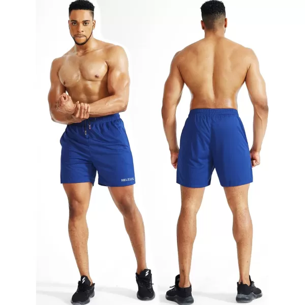 NELEUS Men's 7 inch Lightweight Workout Running Shorts with Pockets