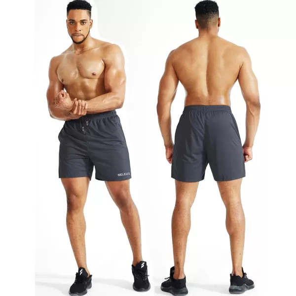 NELEUS Men's 7 inch Lightweight Workout Running Shorts with Pockets