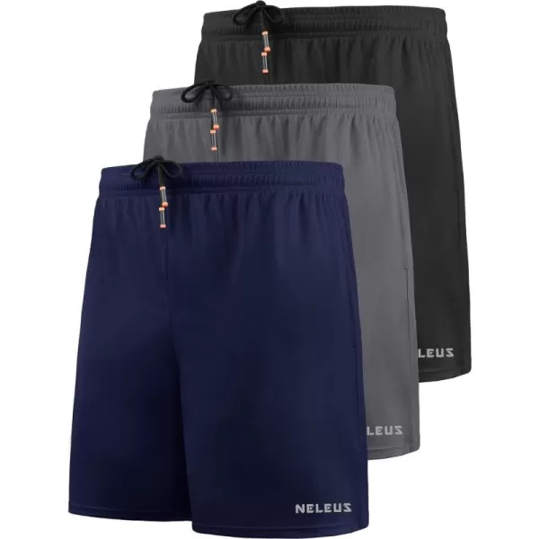 NELEUS Men's 7 inch Lightweight Workout Running Shorts with Pockets