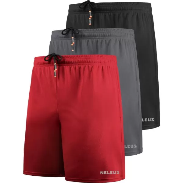 NELEUS Men's 7 inch Lightweight Workout Running Shorts with Pockets