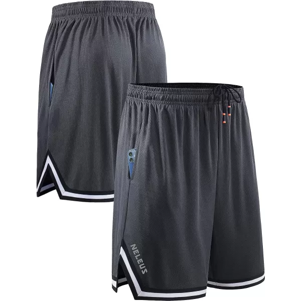 NELEUS Men's 7 inch Lightweight Workout Running Shorts with Pockets