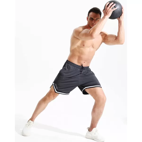 NELEUS Men's 7 inch Lightweight Workout Running Shorts with Pockets