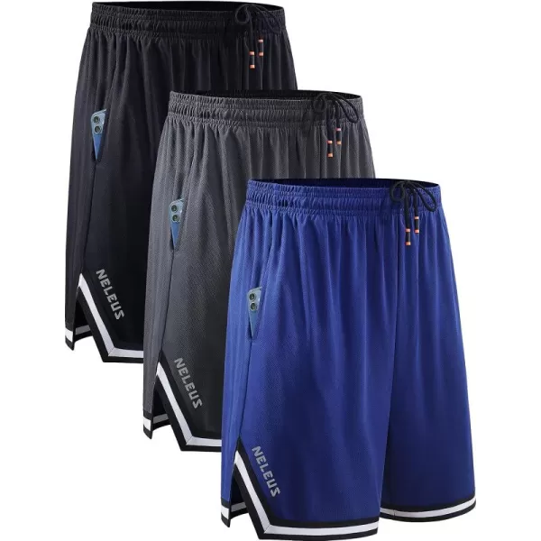 NELEUS Men's 7 inch Lightweight Workout Running Shorts with Pockets