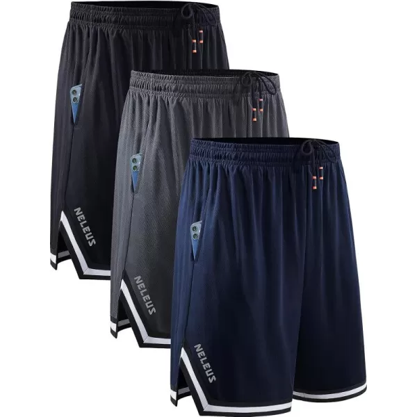 NELEUS Men's 7 inch Lightweight Workout Running Shorts with Pockets