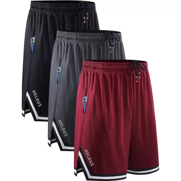 NELEUS Men's 7 inch Lightweight Workout Running Shorts with Pockets