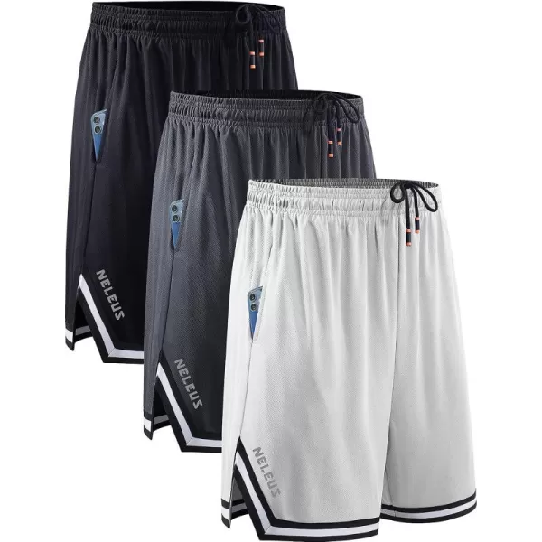 NELEUS Men's 7 inch Lightweight Workout Running Shorts with Pockets
