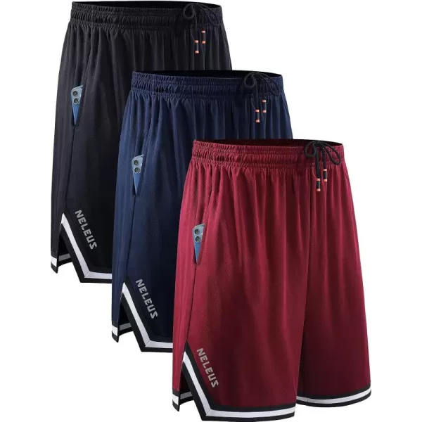 NELEUS Men's 7 inch Lightweight Workout Running Shorts with Pockets