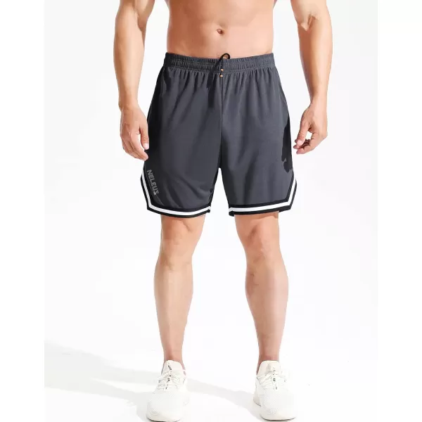 NELEUS Men's 7 inch Lightweight Workout Running Shorts with Pockets