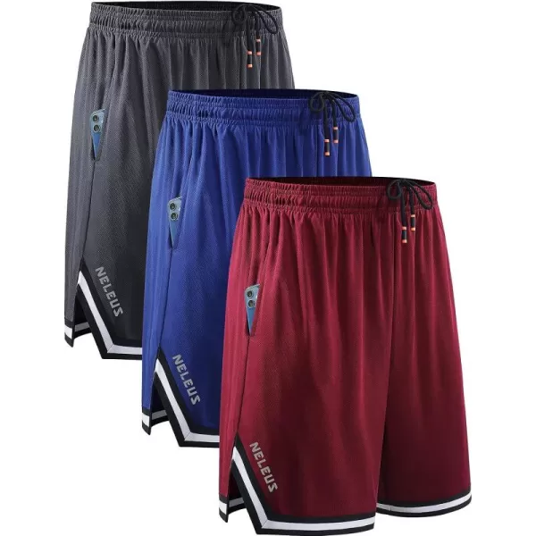 NELEUS Men's 7 inch Lightweight Workout Running Shorts with Pockets