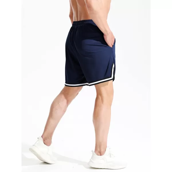 NELEUS Men's 7 inch Lightweight Workout Running Shorts with Pockets