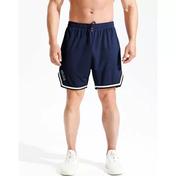 NELEUS Men's 7 inch Lightweight Workout Running Shorts with Pockets