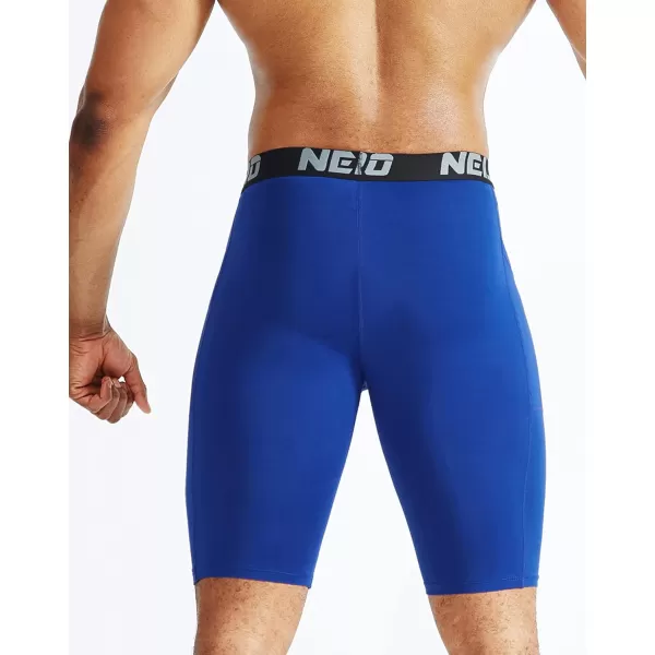 NELEUS Men's Compression Short with Pocket Dry Fit Yoga Running Shorts Pack of 3