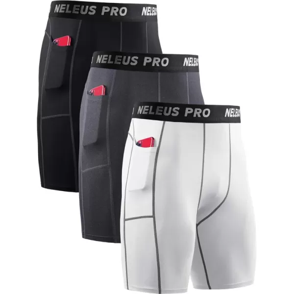 6081 Black/Grey/White,3 Pack