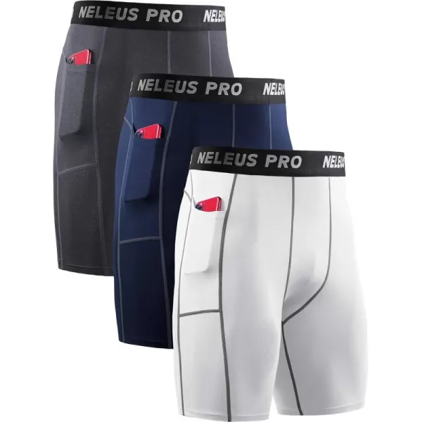 6081 Grey/White/Navy Blue,3 Pack