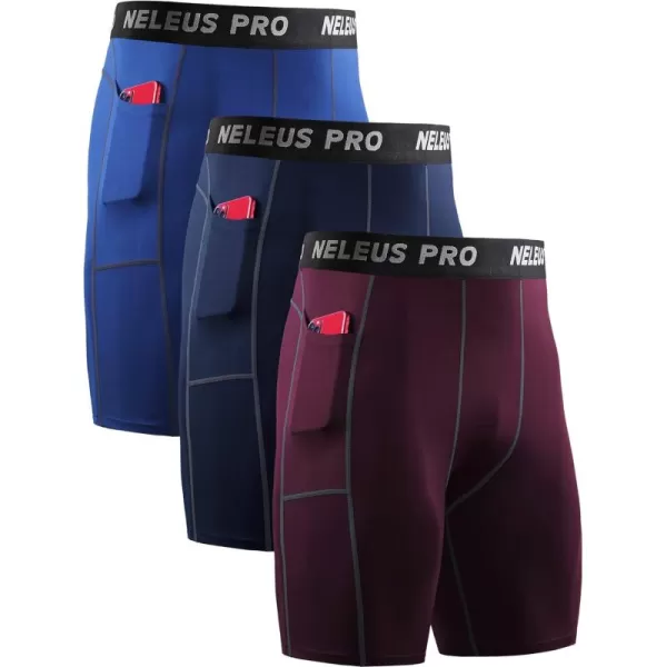6081 Red/Navy/Blue,3 Pack