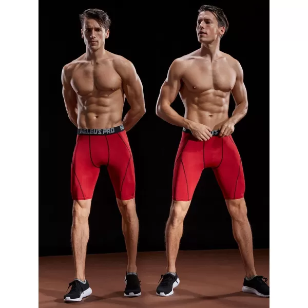 NELEUS Men's Compression Shorts Pack of 3