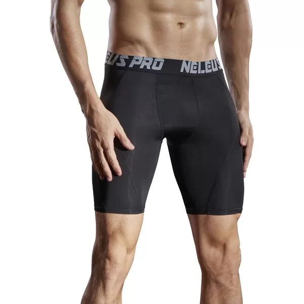 NELEUS Men's Compression Shorts Pack of 3