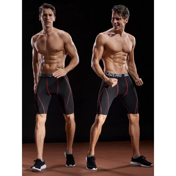 NELEUS Men's Compression Shorts Pack of 3