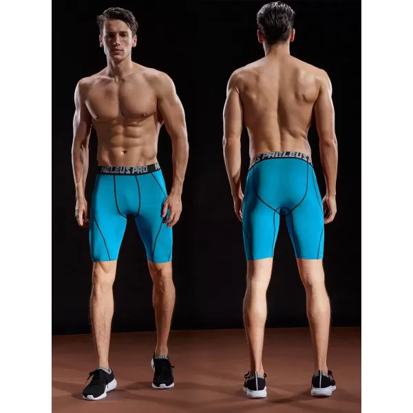 NELEUS Men's Compression Shorts Pack of 3