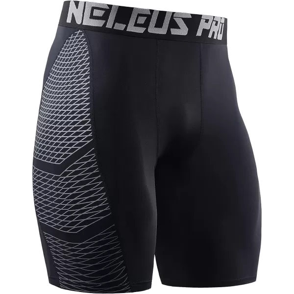 NELEUS Men's Compression Shorts Pack of 3