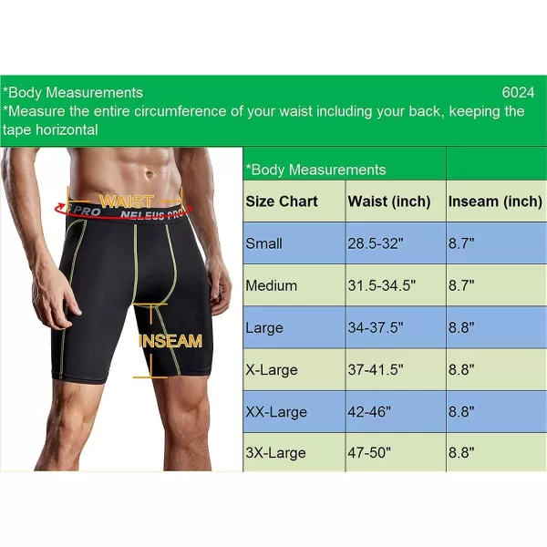 NELEUS Men's Compression Shorts Pack of 3