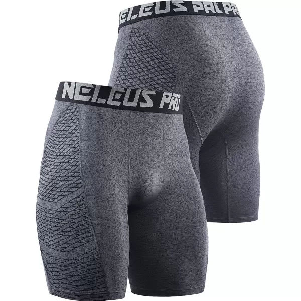 NELEUS Men's Compression Shorts Pack of 3