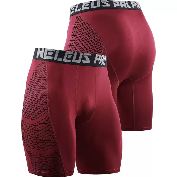NELEUS Men's Compression Shorts Pack of 3