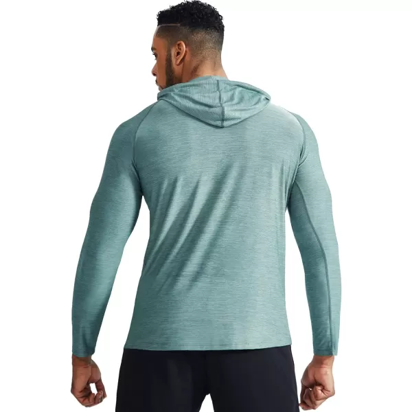 NELEUS Men's Dry Fit Athletic Workout Running Shirts Long Sleeve with Hoods