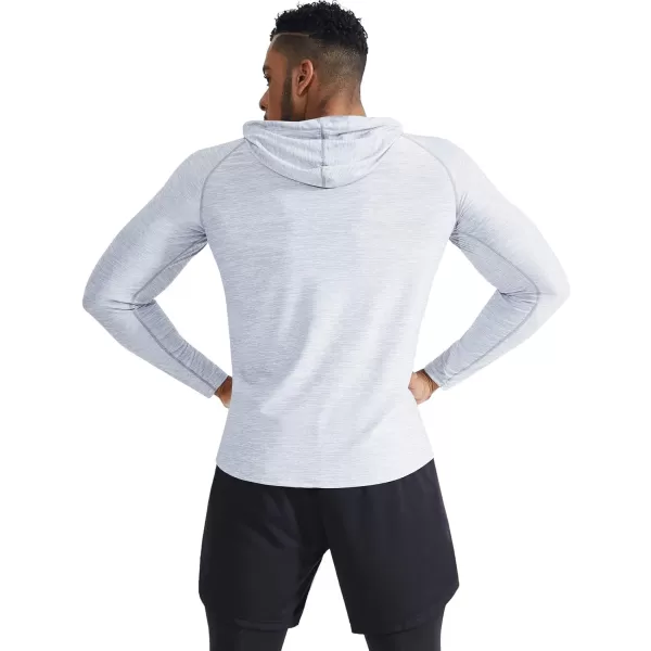 NELEUS Men's Dry Fit Athletic Workout Running Shirts Long Sleeve with Hoods