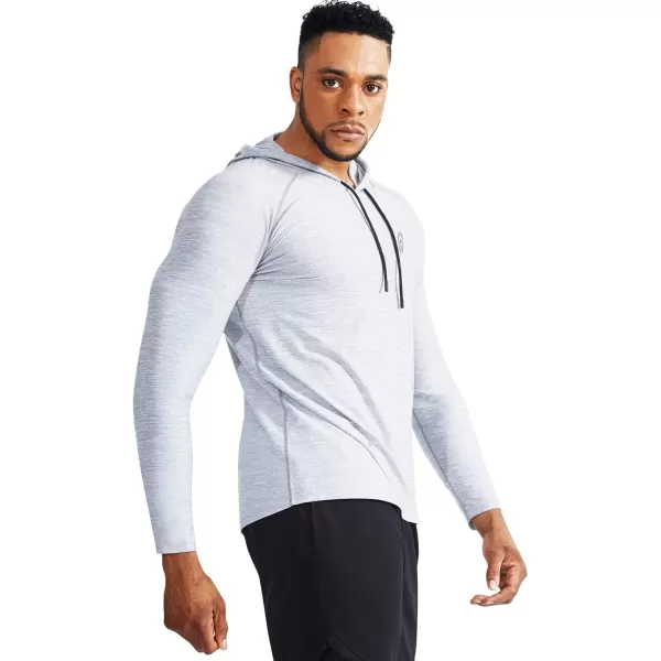 NELEUS Men's Dry Fit Athletic Workout Running Shirts Long Sleeve with Hoods