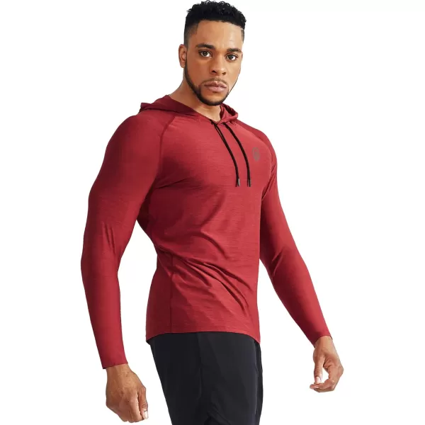 NELEUS Men's Dry Fit Athletic Workout Running Shirts Long Sleeve with Hoods
