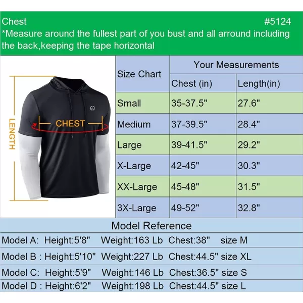 NELEUS Men's Dry Fit Athletic Workout Running Shirts Long Sleeve with Hoods