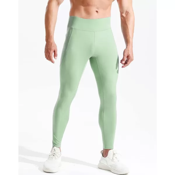 NELEUS Men's Dry Fit Compression Baselayer Pants Running Tights Leggings with Phone Pocket