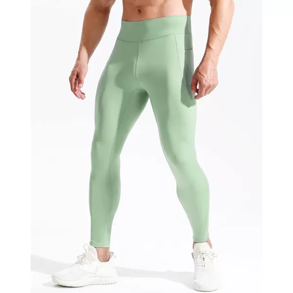 NELEUS Men's Dry Fit Compression Baselayer Pants Running Tights Leggings with Phone Pocket