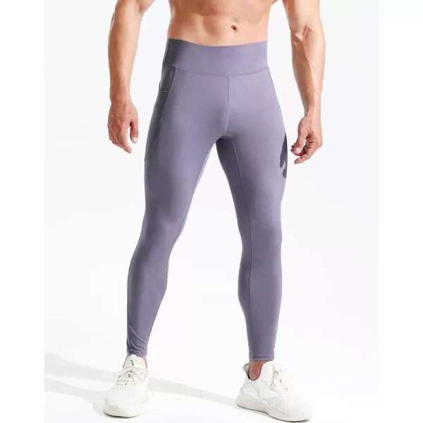 NELEUS Men's Dry Fit Compression Baselayer Pants Running Tights Leggings with Phone Pocket