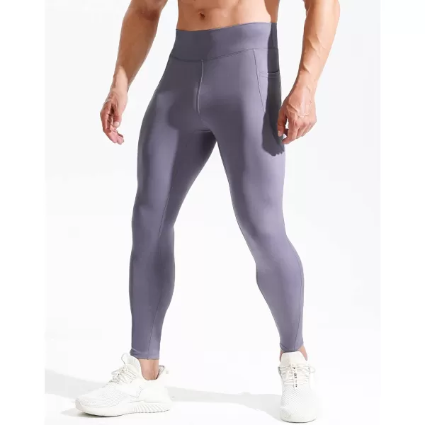 NELEUS Men's Dry Fit Compression Baselayer Pants Running Tights Leggings with Phone Pocket